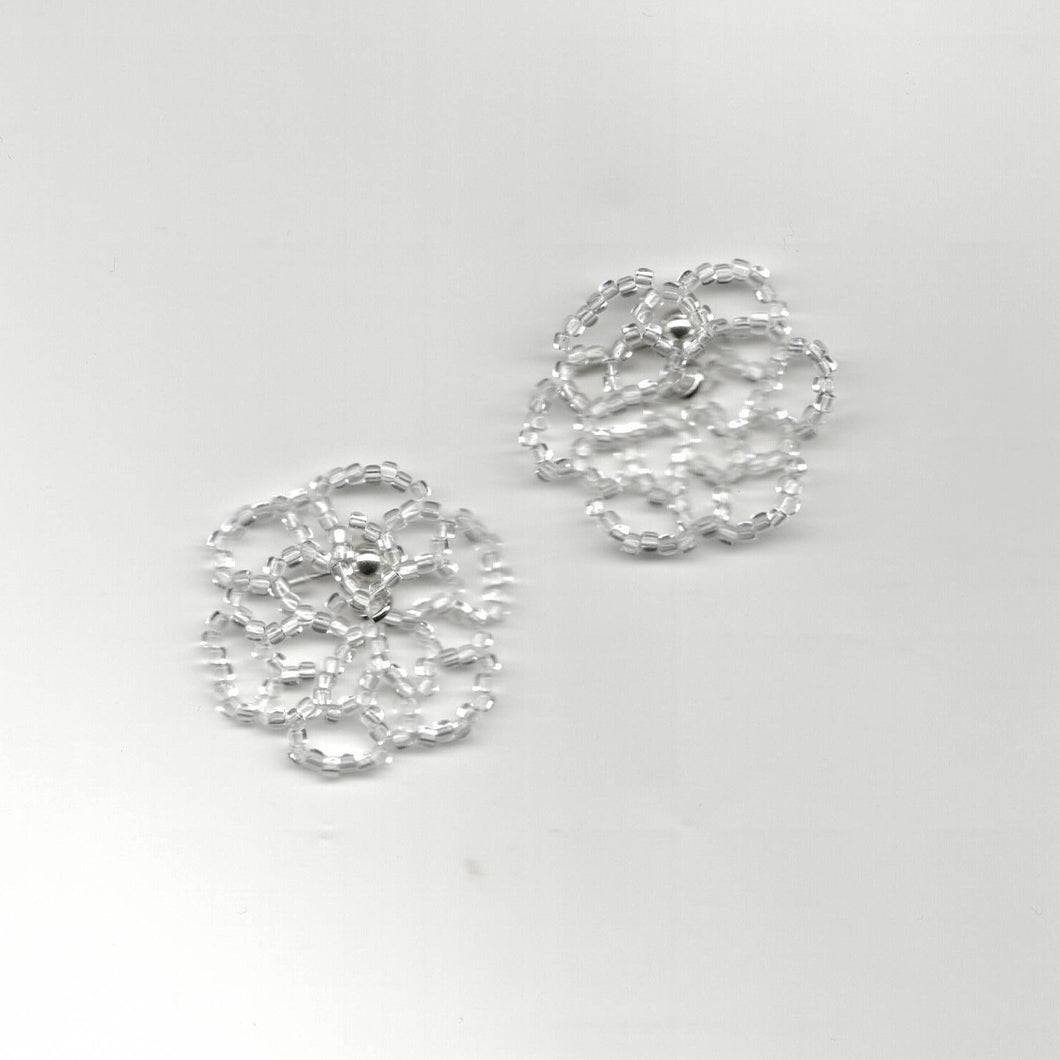 rosette earrings