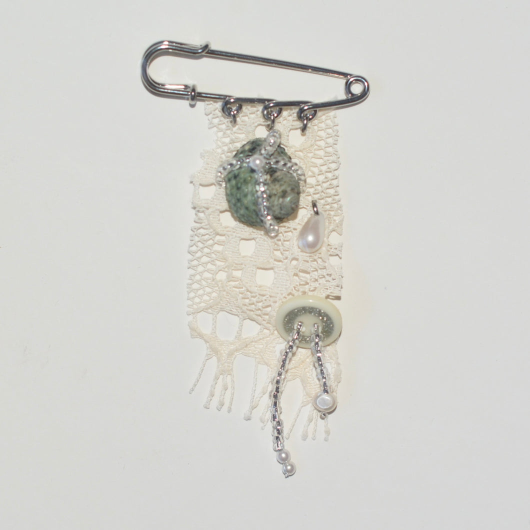 shell landscape no.1 brooch