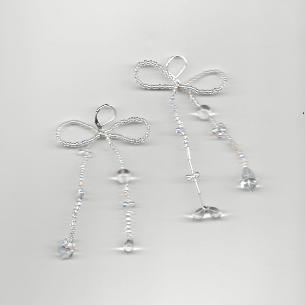 water ribbon earrings