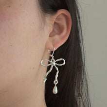 Load image into Gallery viewer, teardrop ribbon earrings
