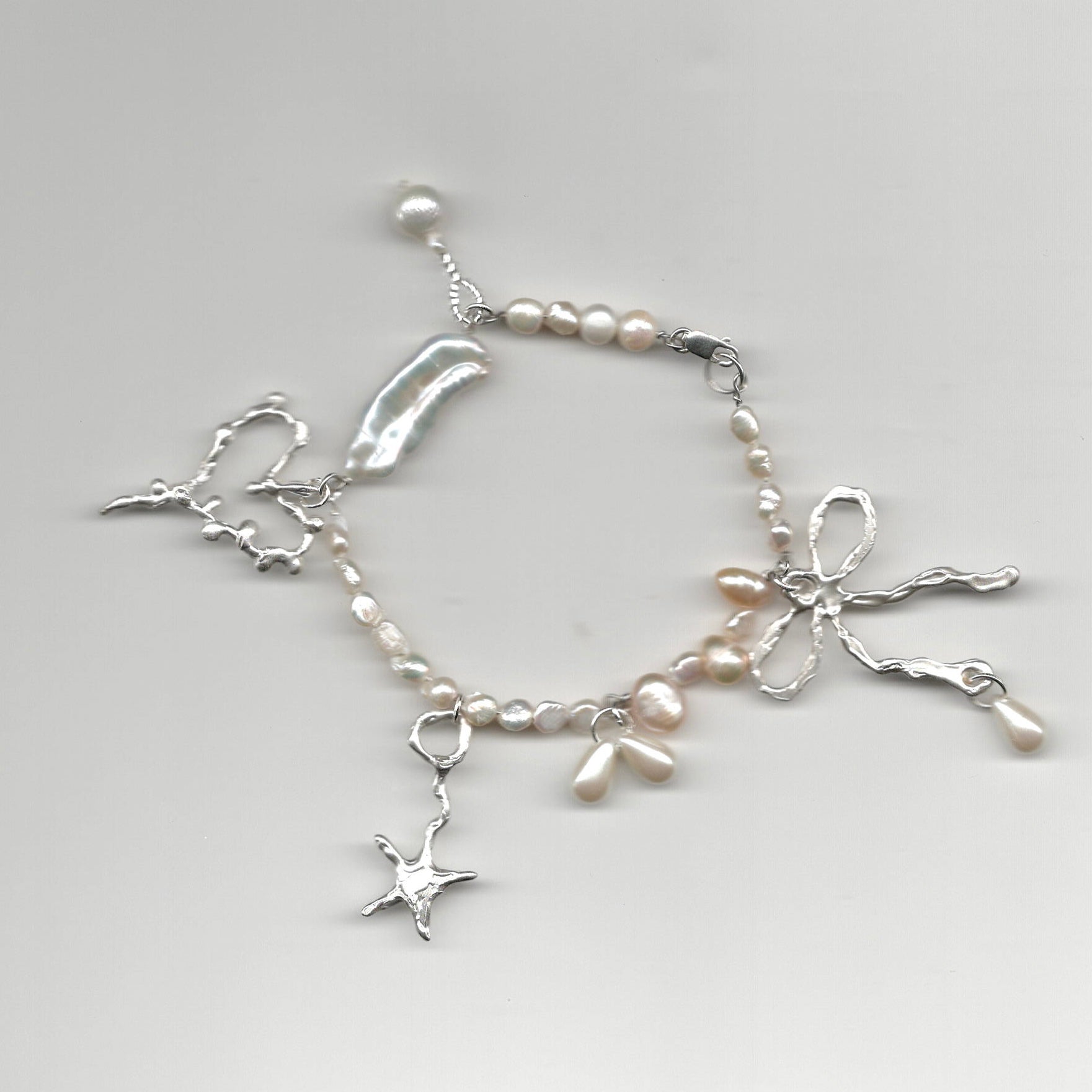 AVBeads Handmade Celtic Fairy Fantasy Pagan Glass Beaded Metal Charms  Jewelry Memory Wire Bracelet Wrap 3Layer